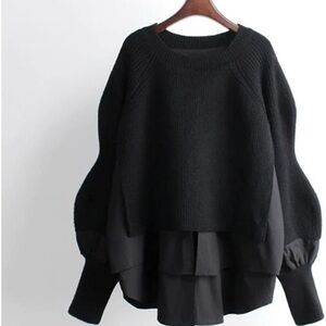 Elegant Black Women's Sweater